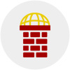 an icon of a chimney with a cowl guard